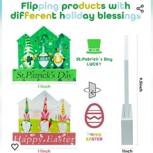 Reversible Easter/ st patricks day sign